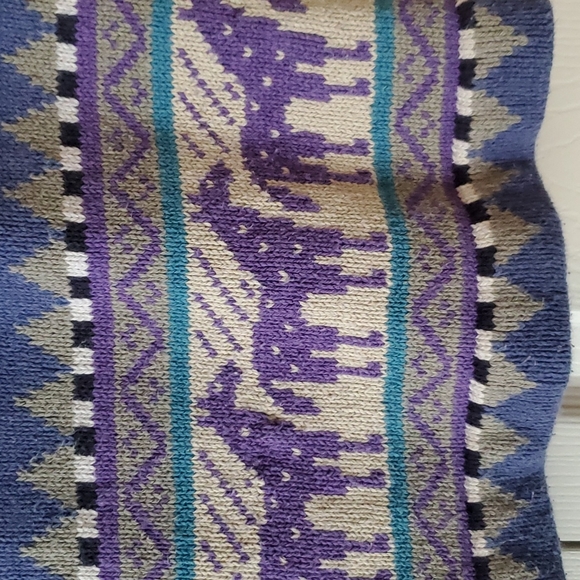 EUC Vintage Sage Design by Liz Ence Hand Loomed Sweater Vest, Medium. - Picture 3 of 12